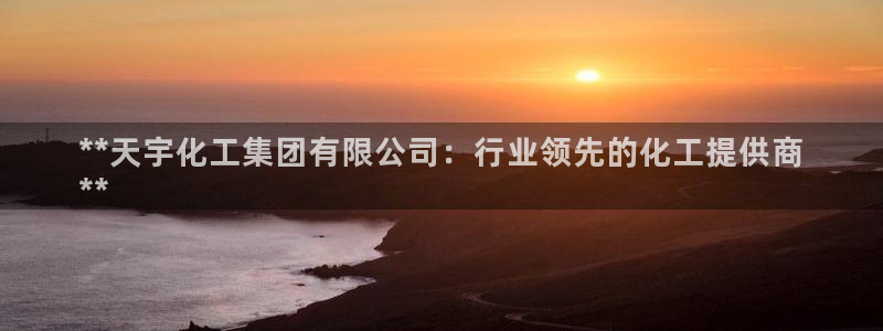 球盟会qm9：**天宇化工集团有限公司：行业领先的化工提供商