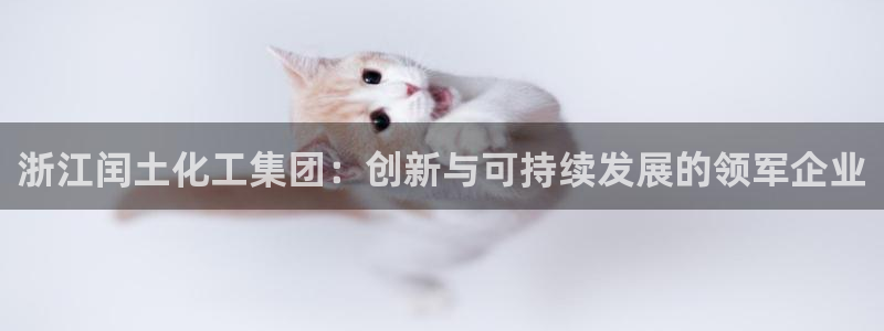 球盟会app安装：浙江闰土化工集团：创新与可持续发展的领军企