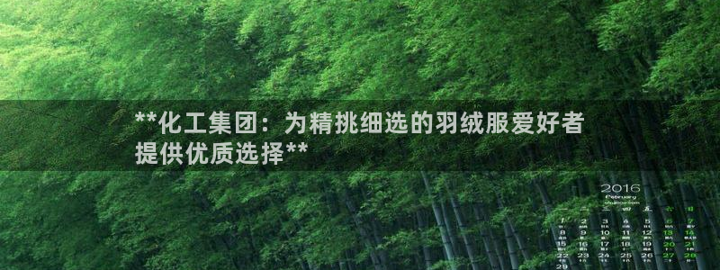 球盟会官方网站入口：**化工集团：为精挑细选的羽绒服爱好者
