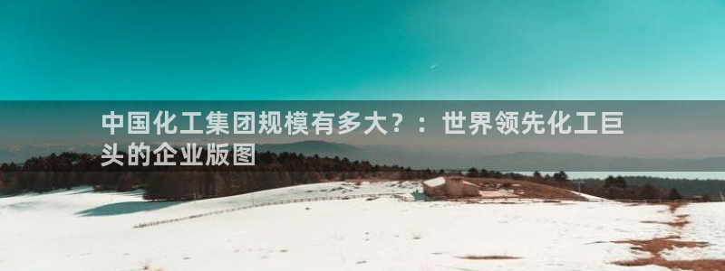 球盟会进不去：中国化工集团规模有多大？：世界领先化工巨
头的