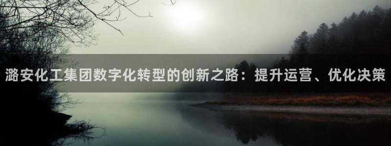 球盟会网页登录：潞安化工集团数字化转型的创新之路：提升运营、
