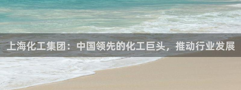 球盟会(中国)官方网站：上海化工集团：中国领先的化工巨头，推