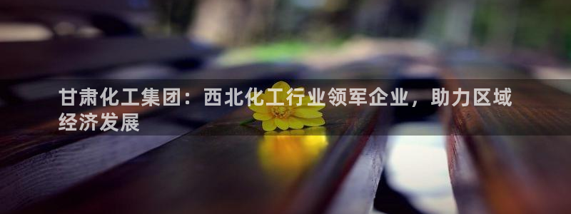 球盟会(中国)官方网站：甘肃化工集团：西北化工行业领军企业，