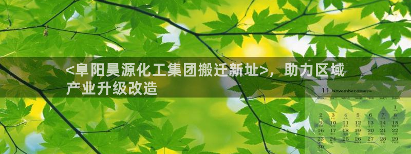 球盟会贴吧：<阜阳昊源化工集团搬迁新址>，助力区域
产业升级