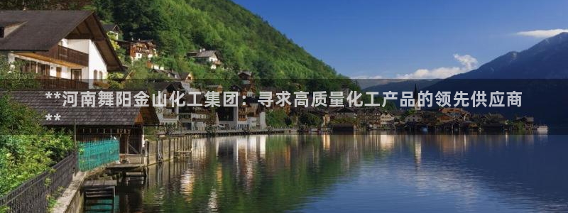 球盟会登录平台入口：**河南舞阳金山化工集团：寻求高质量化工